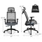 Costway Ergonomic High Back Mesh Office Chair Recliner Task Chair w/Hanger Grey\Black